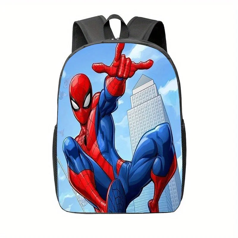 حقيبة ظهر MARVEL Spider-Man ذات سعة كبيرة - بوليستر مريح وخفيف الوزن ومتين مع جيوب متعددة، مثالية للعمل،