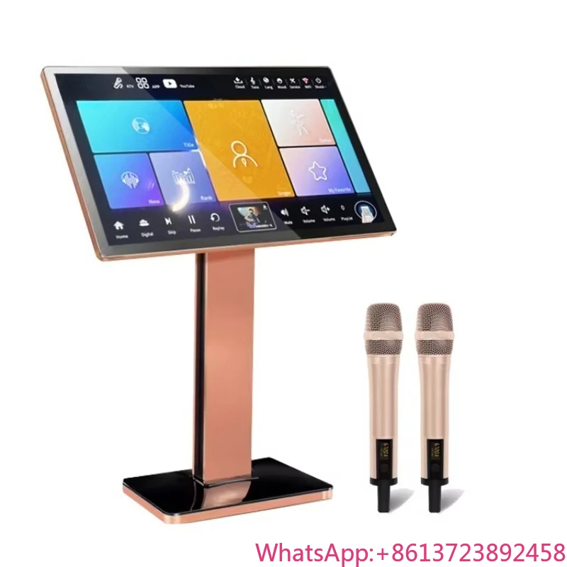 

Karaoke Machine 21.5 Inch 4IN1 2t House Party Machine Karaoke Set Intelligent Song Selection Karaoke Player