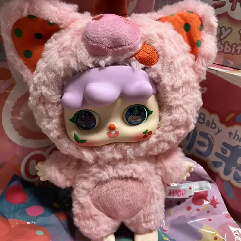 طفل ثلاثة ميجو 400% تعطي نفسك سلسلة عناق صندوق أعمى جودة عالية Kawaii أفخم دمية جمع صندوق غامض ديكور غرفة نوم