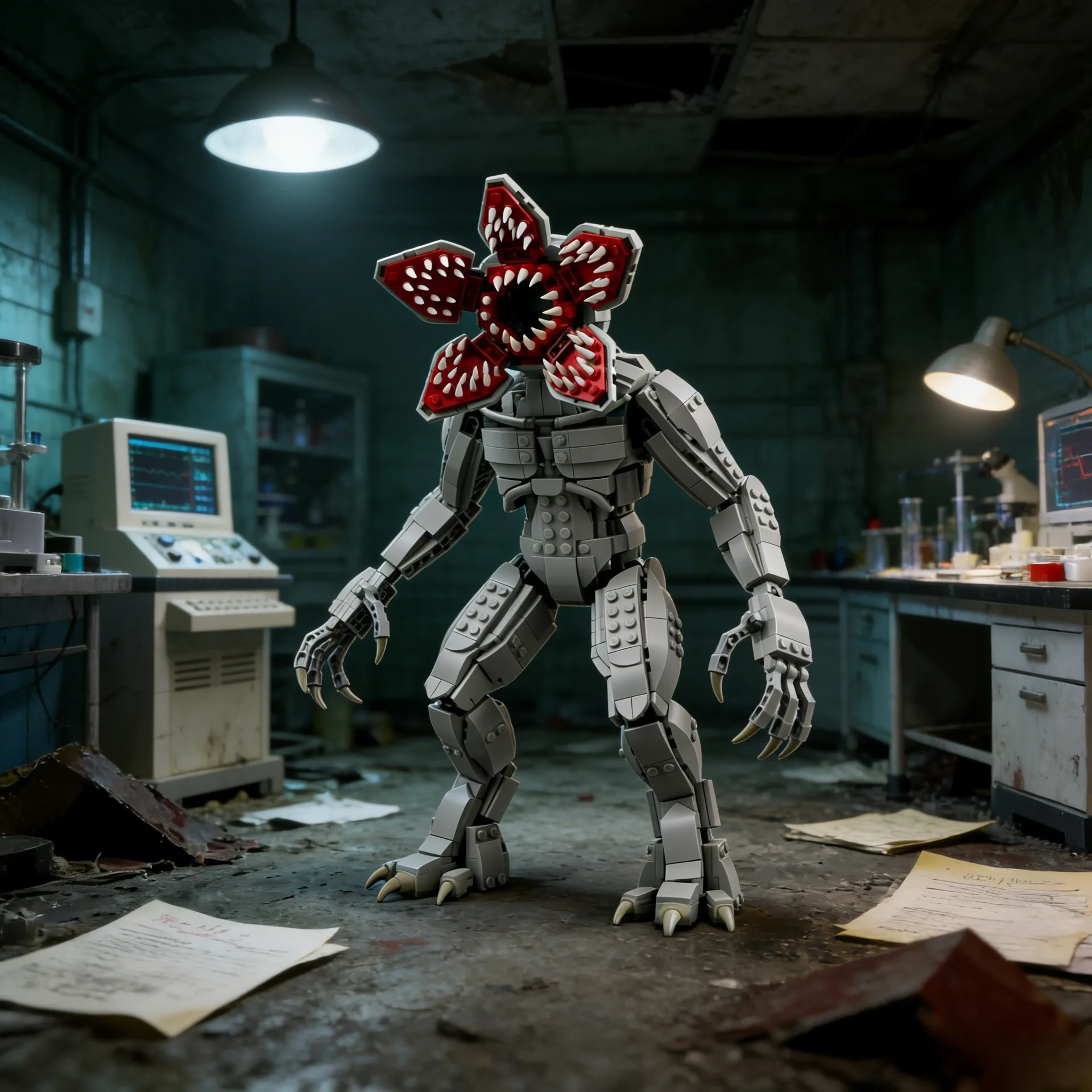 Nouvelles briques de construction Stranger Demogorgon, figurine d'action d'anime Vecna, briques Demogorgon, figurine miniature, modèle de décoration, jouet pour enfants, cadeau