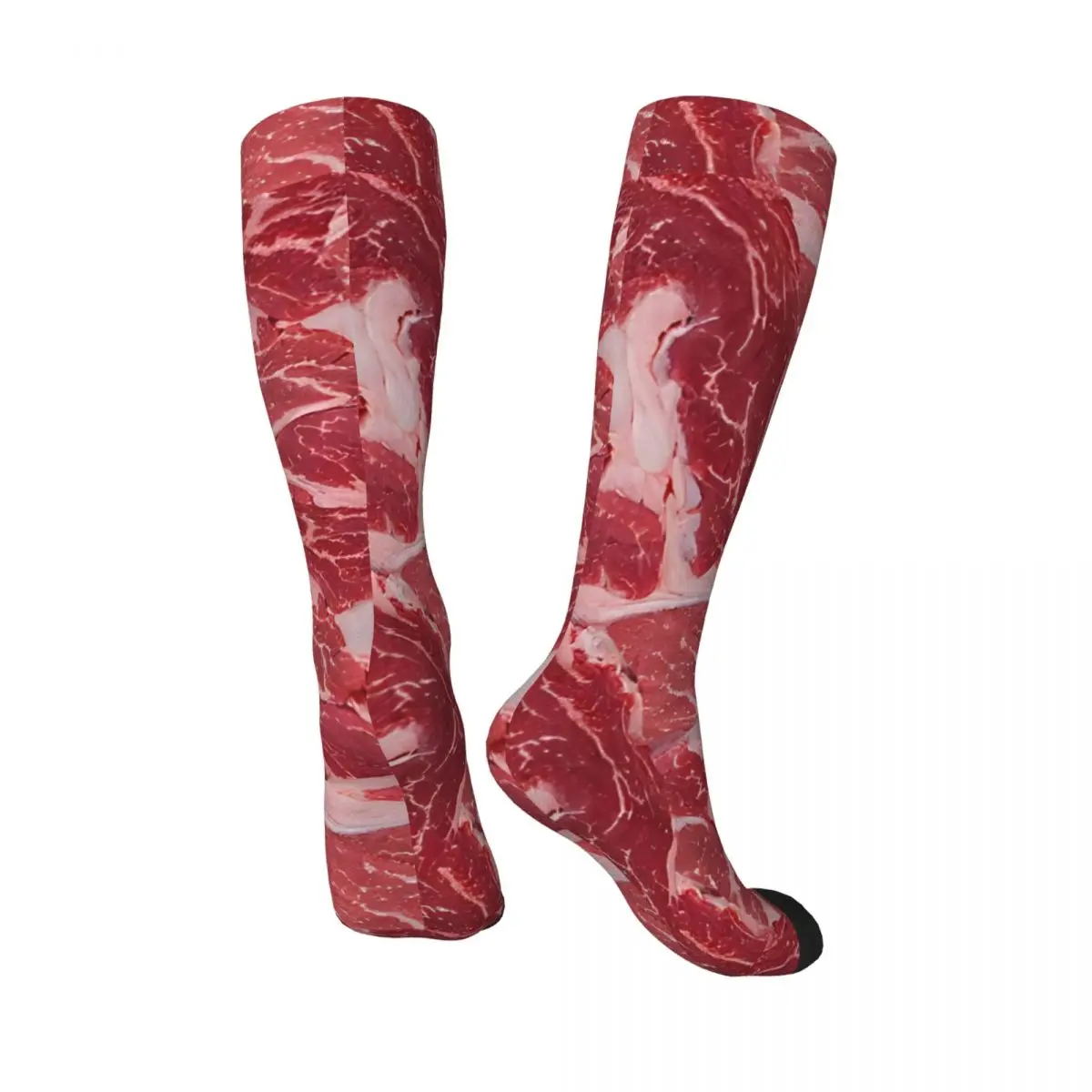 Funny Meat Print Stockings Female Socks Soft Harajuku Socks Autumn Running Sports Anti Skid Pattern Socks Gift