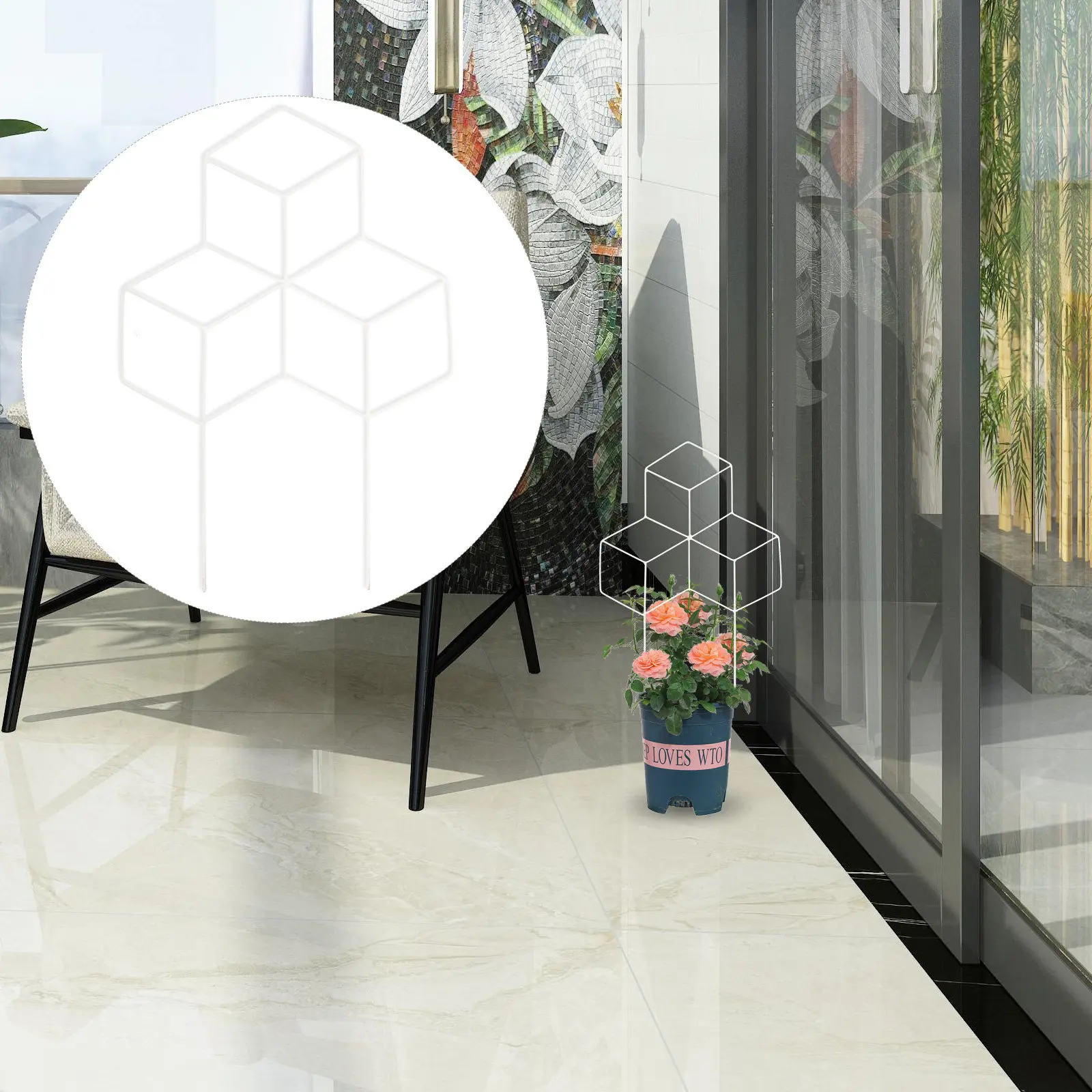 

Металлическая прочная опорная решетка для комнатных и уличных вьющихся растений: для гороха, ипомеи, садовых растений