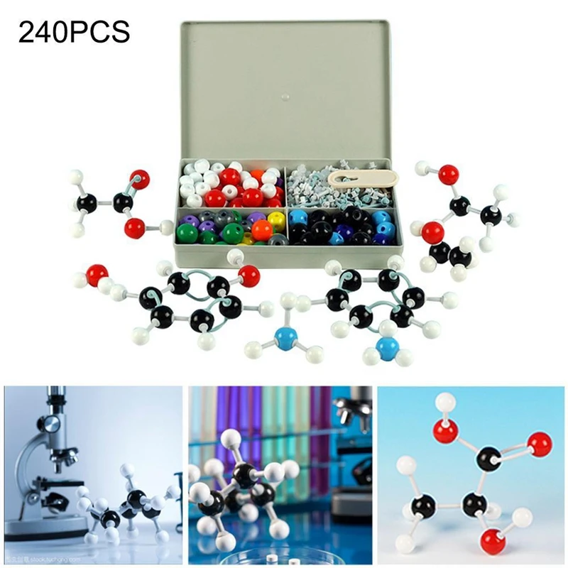 240 Pcs Moleculaire Model Kit Organische Chemie Moleculaire Elektron Orbitale Model Chemie Aid Tool Voor Chemie Les