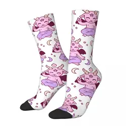 Chaussette Elin drôle pour hommes, dessin animé mignon, Satan Kawaii, Hip Hop classique, Harajuku, Baphomet Art, motif sans couture imprimé, chaussettes d'équipage pour garçons