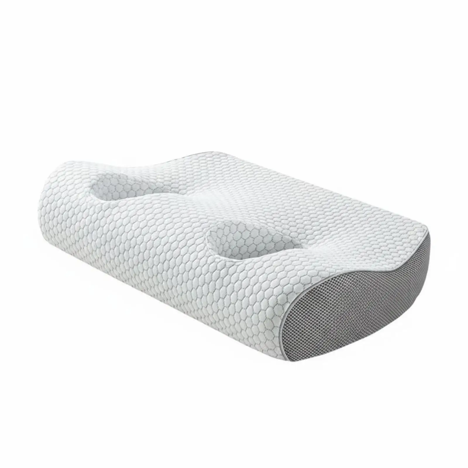 Memory Foam Pillow Contoured Side Sleep Ear Hole Design Pillow for Relaxation and Calm Posture