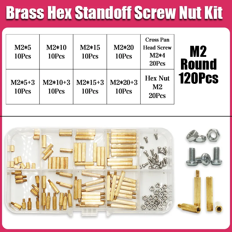 Messing Sechs kant Motherboard Abstands halter Phillips Abstand Schraube Mutter m2 m3 m4 Stecker Buchse Kupfer Abstands halter für elektronische DIY-Platine Schaltung – Detail 11
