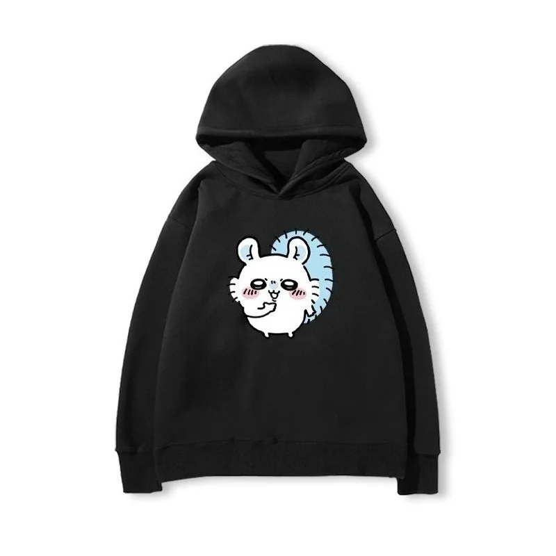 2025 الخريف والشتاء جديد Chiikawa سوبر لطيف Momonga مطبوعة الأطفال موضة عادية هوديي مريحة لينة قلنسوة من القطن #3