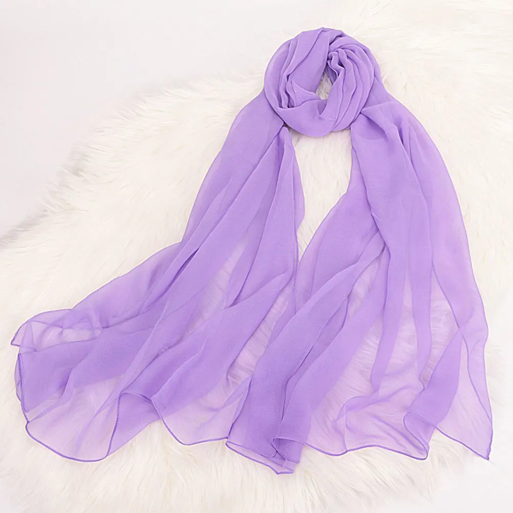 

Sunscreen Scarf Purple for Women Shawl Warm Fashion Ladies Dress Scarves Women's