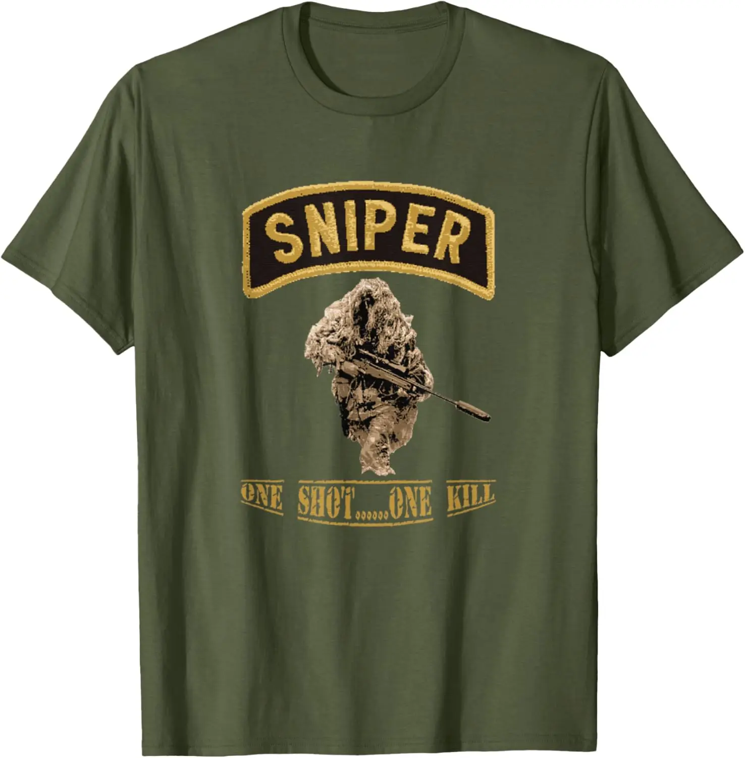 Sniper Ghillie Suit Seal Men T-Shirt Short Sleeve Casual 100% Cotton Shirt