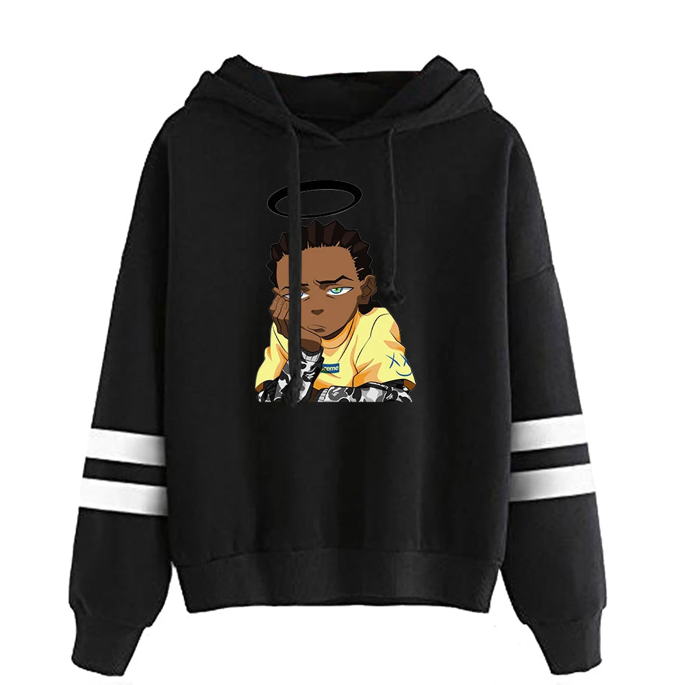 De Boondocks Hoodies Voor Mannen Dames Lange Mouw Oversized Capuchon Sweatshirts Casual Unisex Amerika Cartoon De Boondocks Kleding