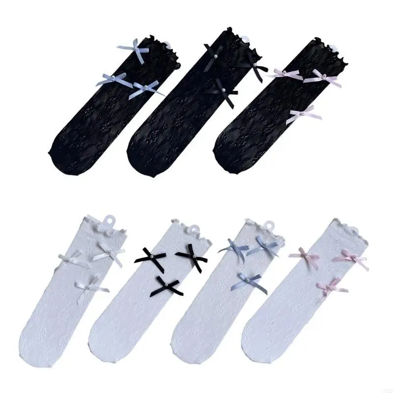 جوارب C5AA عجل الطول للفتيات الرضع الناعم التنفس الجوارب القابلة للتكديس 3-12T الأطفال