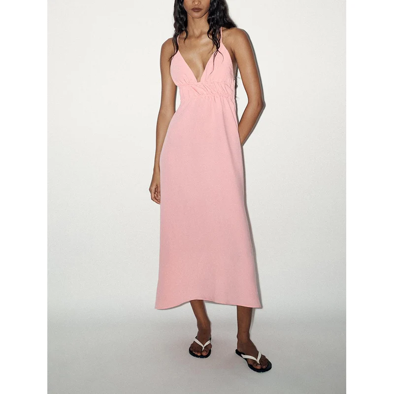 صيف جديد وصول الخامس Ne حزام طويل الدكتور ثنيات عطلة Sle عالية الخصر ألف خط تنورة ألياف البوليستر لا Sve طويل الدكتور