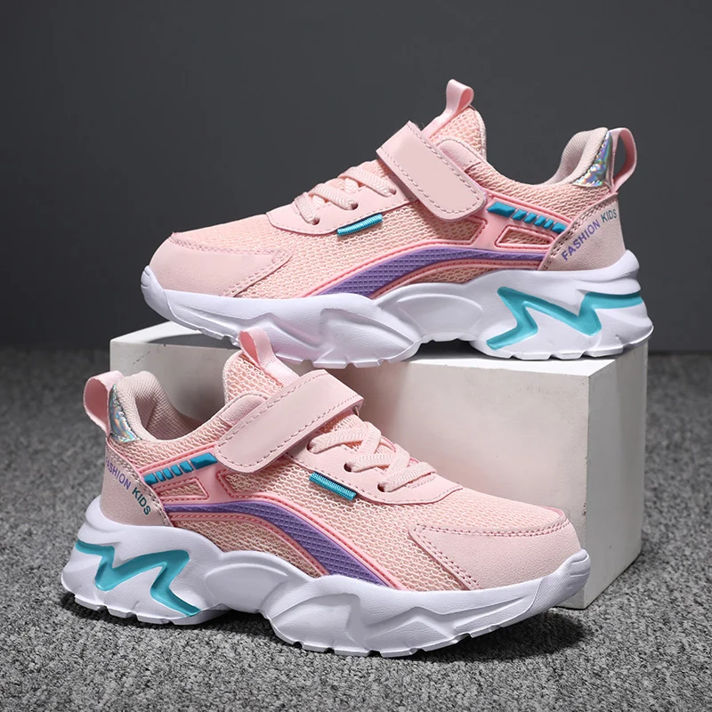 

A pair of children's four-season mesh sports shoes, soft and wear-resistant outdoor casual shoes, size 28-39，DW-FLT-S850