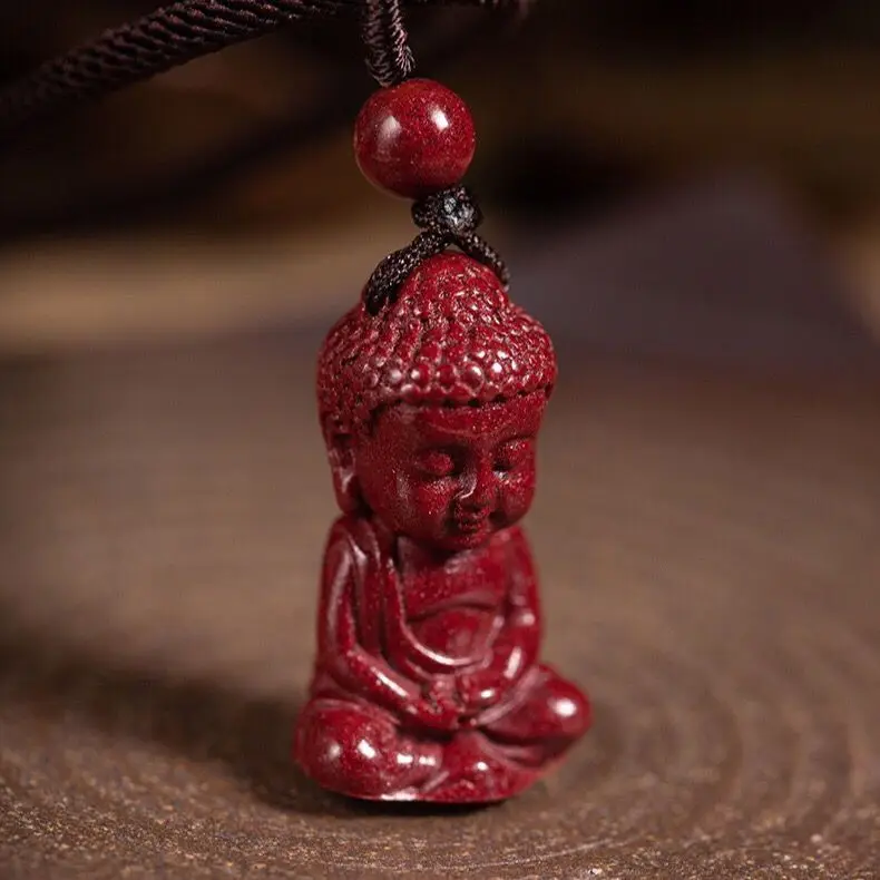 

Натуральные украшения из киновари, натуральная высокое содержание, фиолетовый, золотой песок, детский Будда