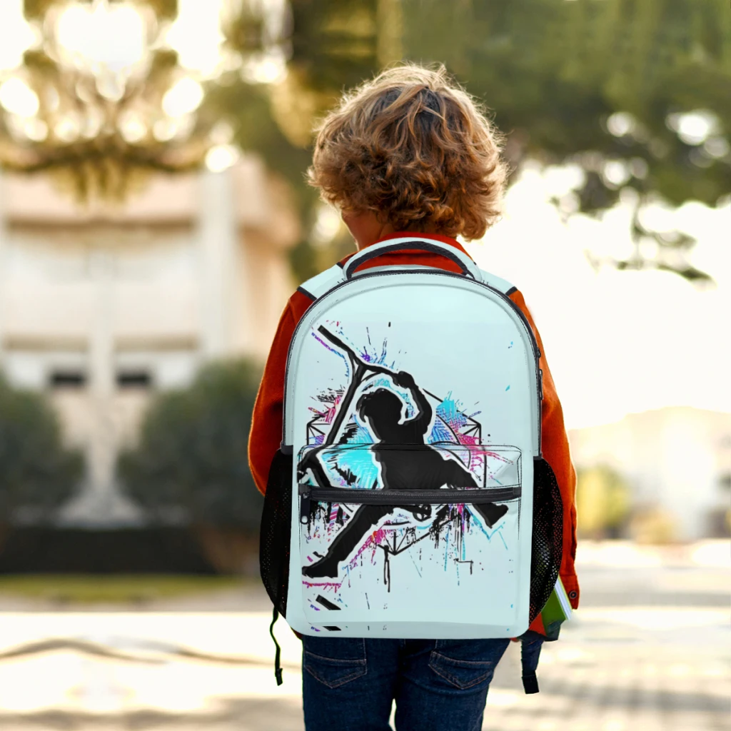 New Fashionable  Cool Colorful Scooter - Stuntscooter - Stunt ScooterPattern School Bag  Print Lightweight Backpack