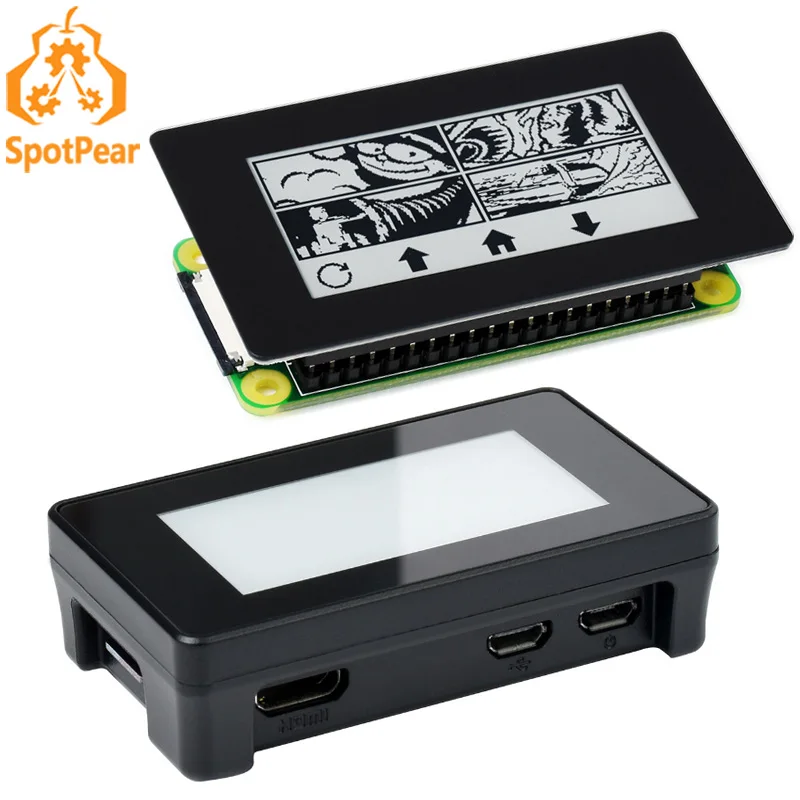 2,13-calowy ekran dotykowy E-Paper E-Ink Moduł wyświetlacza HAT dla Raspberry Pi Zero Series 2,13-calowa opcja obudowy ABS