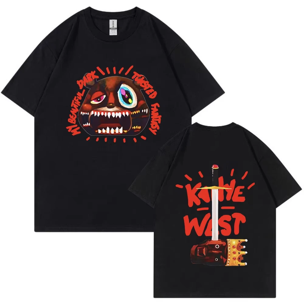 2026 Vintage Hip‑Hop Street T‑Shirt Kids Adults Y2K Aesthetic Weird Creature Print Oversized Short Sleeve Casual Hip Hop Tee