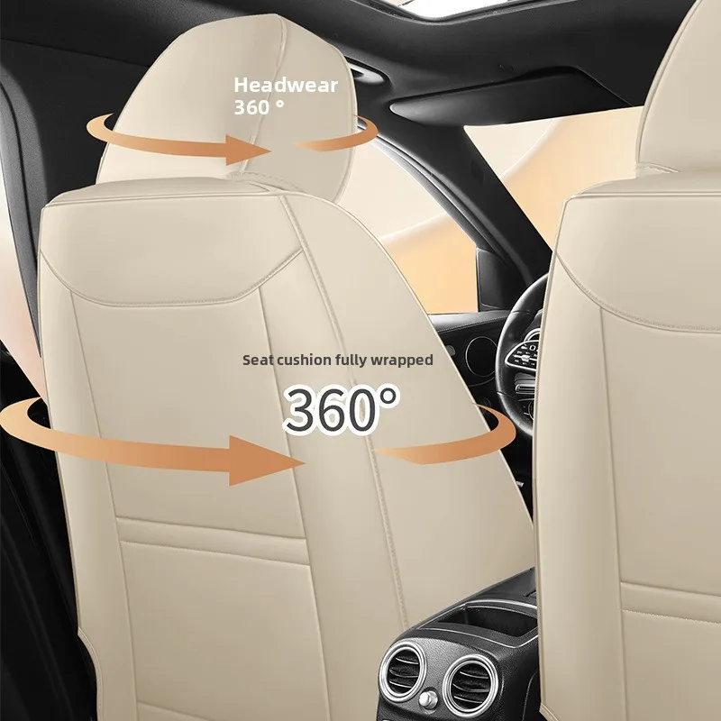 Universal Split Seat Fully Surrounded Seat Cover Breathable Comfortable Luxury Leather Car Seat Cushion Full Seats Cover JJ267