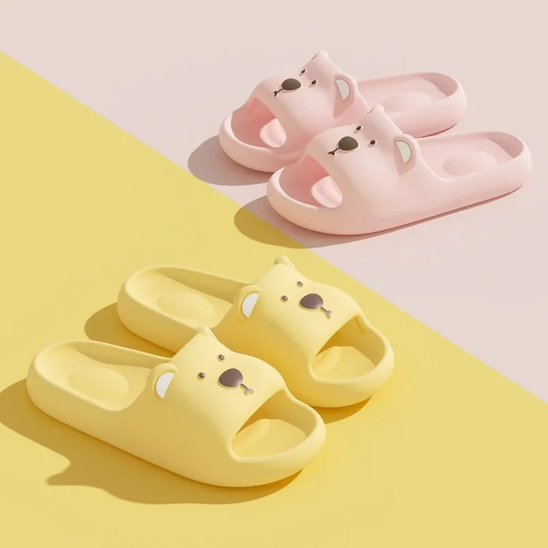 Unisex EVA Bear Cartoon Home Slippers Soft Comfort Cozy Indoor House Shoes Lightweight Non Slip Slippers for Adult Men Women view 4