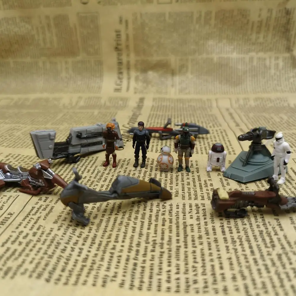 스타 워즈 Boba Fett Mace Windu Imperial Stormtrooper R2-D2 C-3PO 모델 인형 액션 피규어 생일 선물