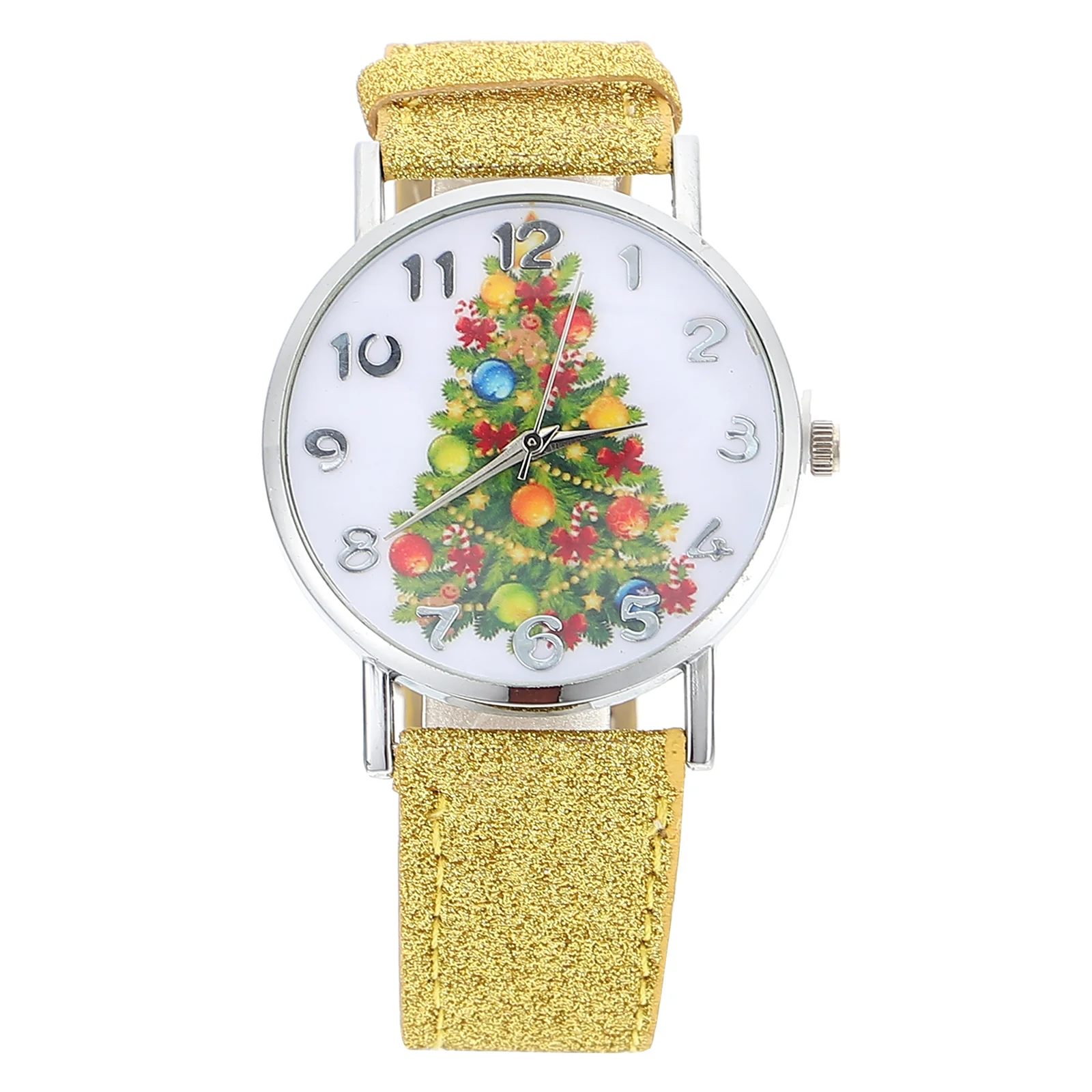 Montre-bracelet décorative de table d'arbre de Noël pour femmes et hommes, miroir en verre de conclusion élégant, mignon, rétro, étudiants, dames, Miss