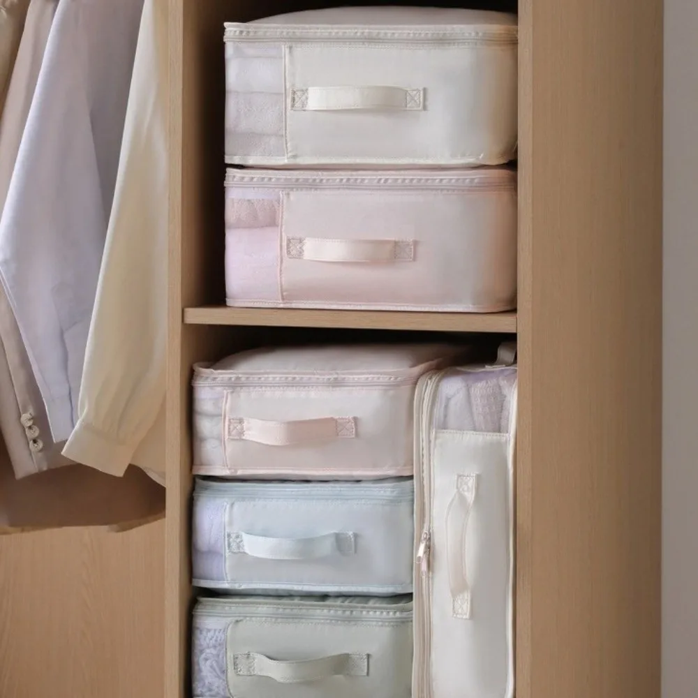 Visible Quilt Storage Organizer Folding Large Capacity Moving Packing Bags Dust-proof Space Saving Clothes Storage Bag