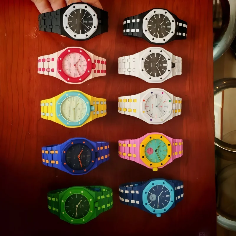AP SWATCH Joint Watch Quartz Strap AP Swatch Logo 1:1 Replica Royal Oak Pocket Watch Couple Watch Gift Collection Decoration view 6