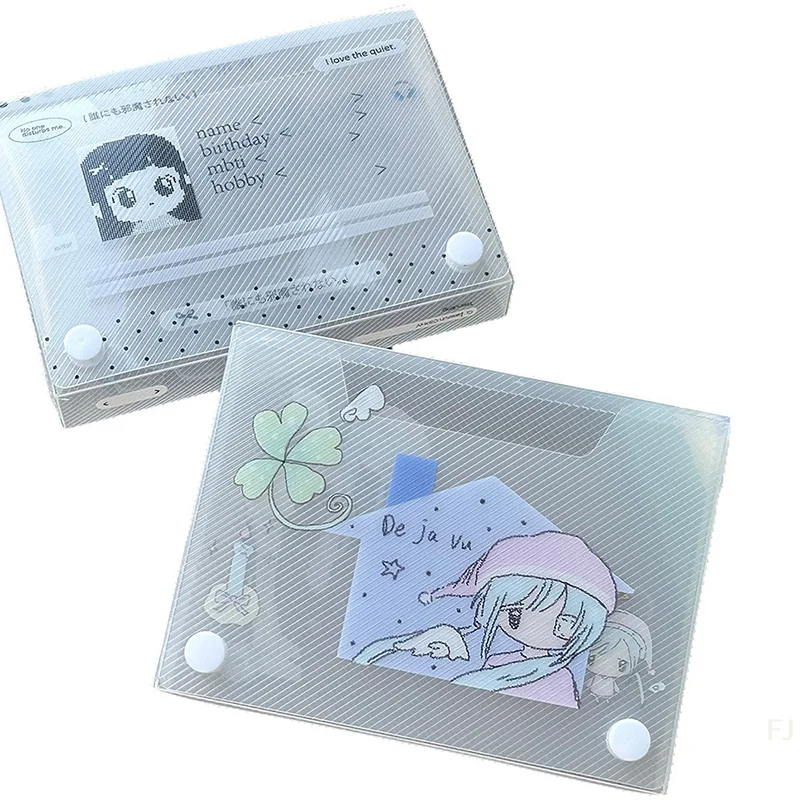 [YU] Niedliche A6-Aktentasche aus Kunststoff für Dokumente, Aufbewahrungstasche für Studenten, Organizer, Informationen, Taschenordner, Schreibwaren