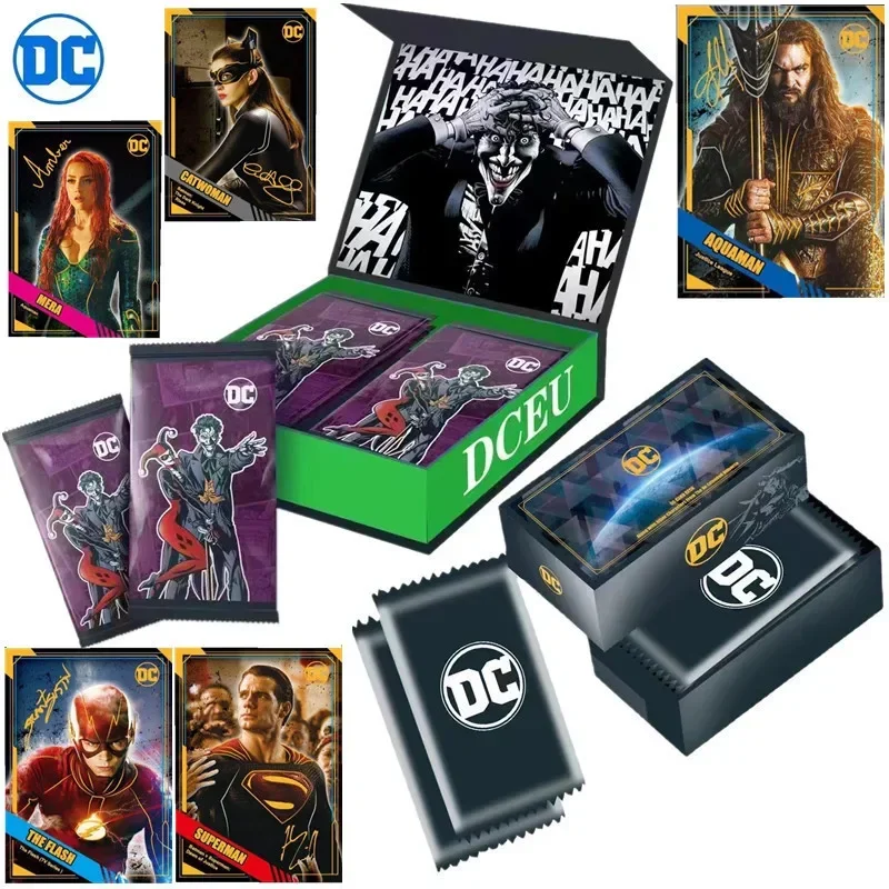 New Marvel Cards DC Movie Peripheral Card Superhero Battle Animal Flash Gold Game Collection Card Box Gift for Boys