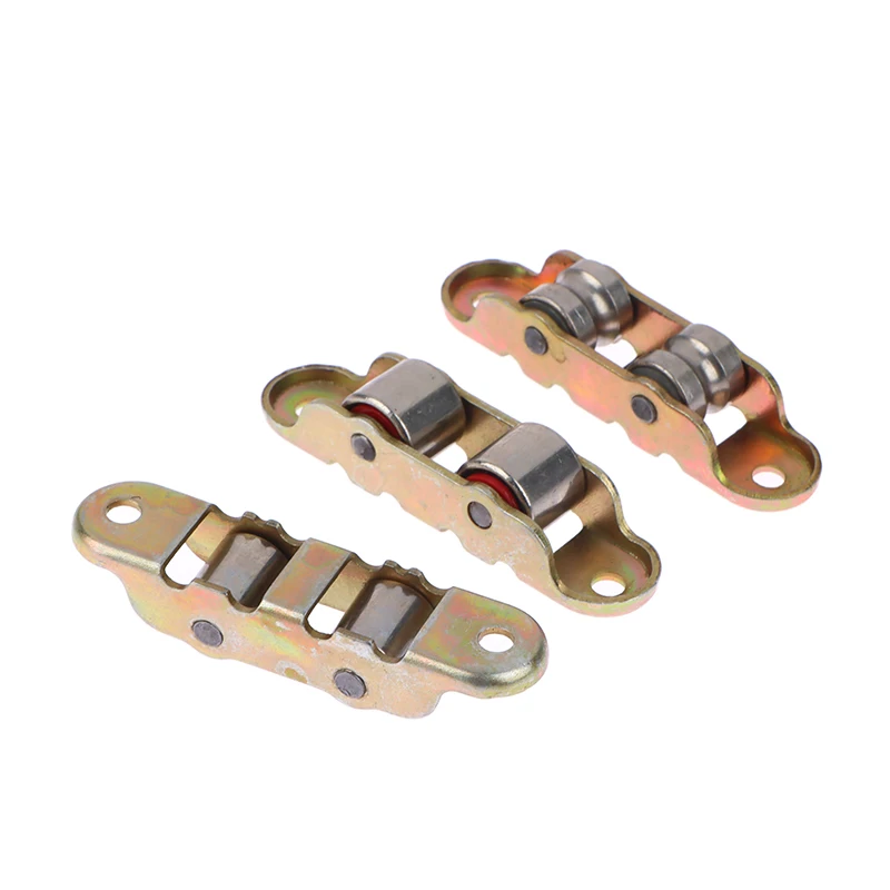 

80 Type Metal Flat/Groove Double Wheel Metal Slide Doors Window Pulley Support Bottom Sliding Roller Track Hardware Household