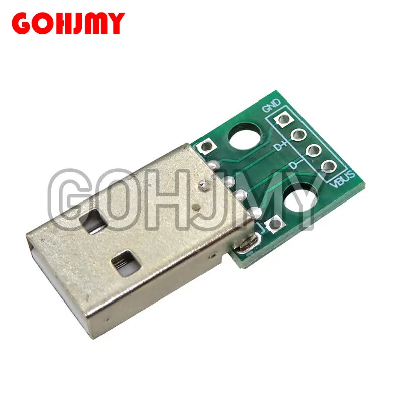 5PCS Micro Mini USB USB A Male USB 2.0 3.0 A Female USB B Connector Interface to 2.54mm DIP PCB Converter Adapter Breakout Board