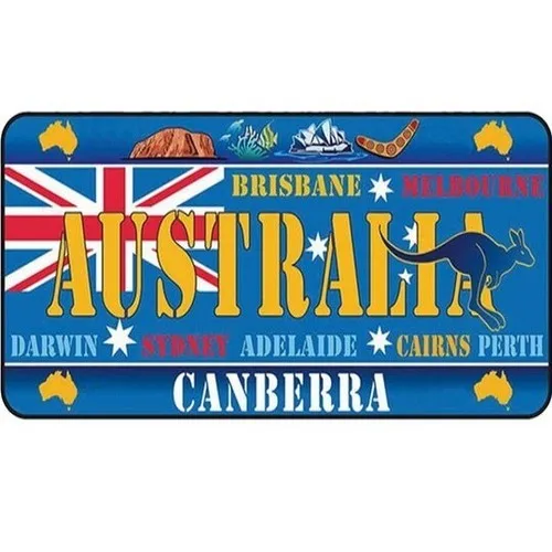 Australien Canberra Sydney Nummernschild Küche Zuhause Reise Bar Pub Metallschild
