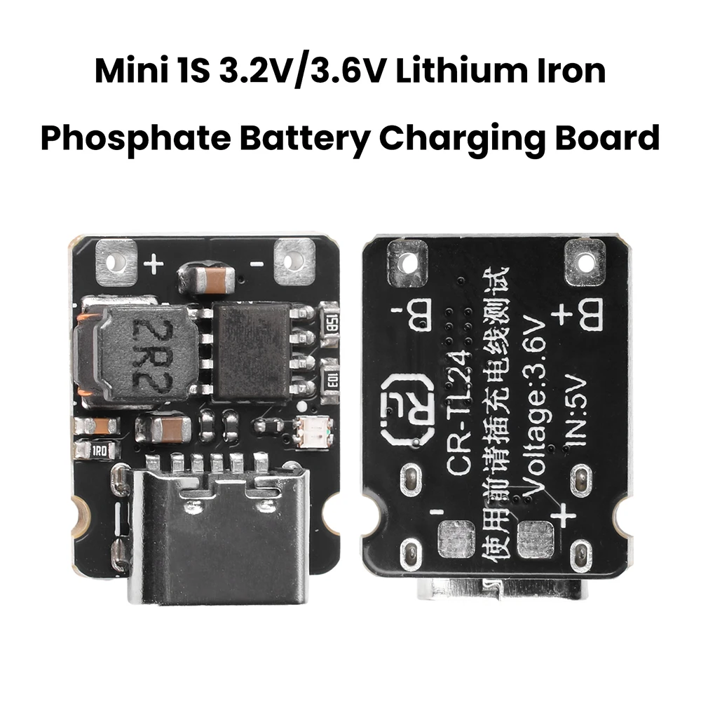 10pcs 1S 3.2V 3.6V 2.4A Charging Board LiFePO4 Battery Dedicated Charging Module Trickle/Constant Current Charging Board Type C