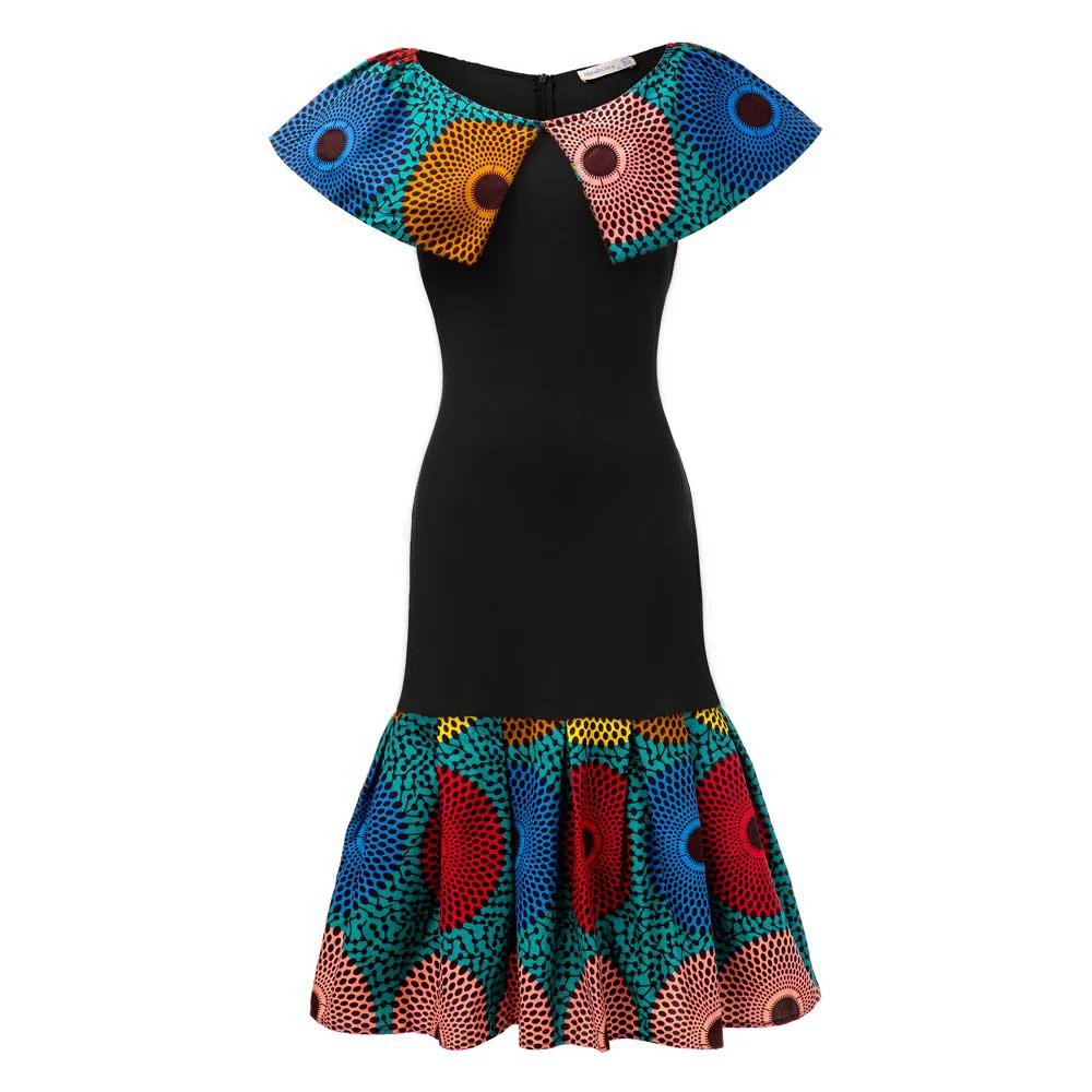 

Sexy African Ankara Dress For Women 2023 New Summer Girl Elegant Ankara Print Maxi Dress Casual Fashion Female Kaftan Costume