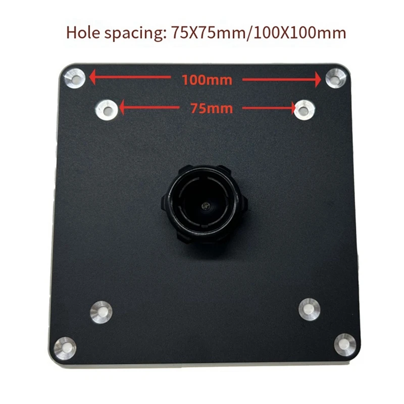 Portable Monitor Mounting Bracket, 100x100mm and 75x75mm, Ideal for Industrial Control and Touch Monitors Black-ABLL