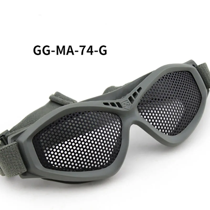 Unisex Impact-resistant Round Hole Mesh Field Goggles, Tactical Protective Glasses, Outdoor CS