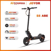 E-Scooter JOYOR S5 ABE 500W Motor 48V 13Ah Battery 20km/h Speed 55km max Range 10'' Tires Foldable Adult Electric Scooter