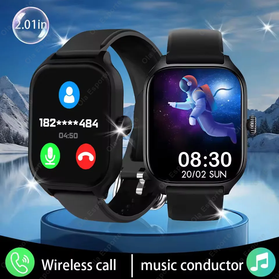 

New Smart Watch Bluetooth Talk Tracking Heart Rate Sleep Monitor Multi-sport Modes Bluetooth Smart Watch Gifts for Men and Women