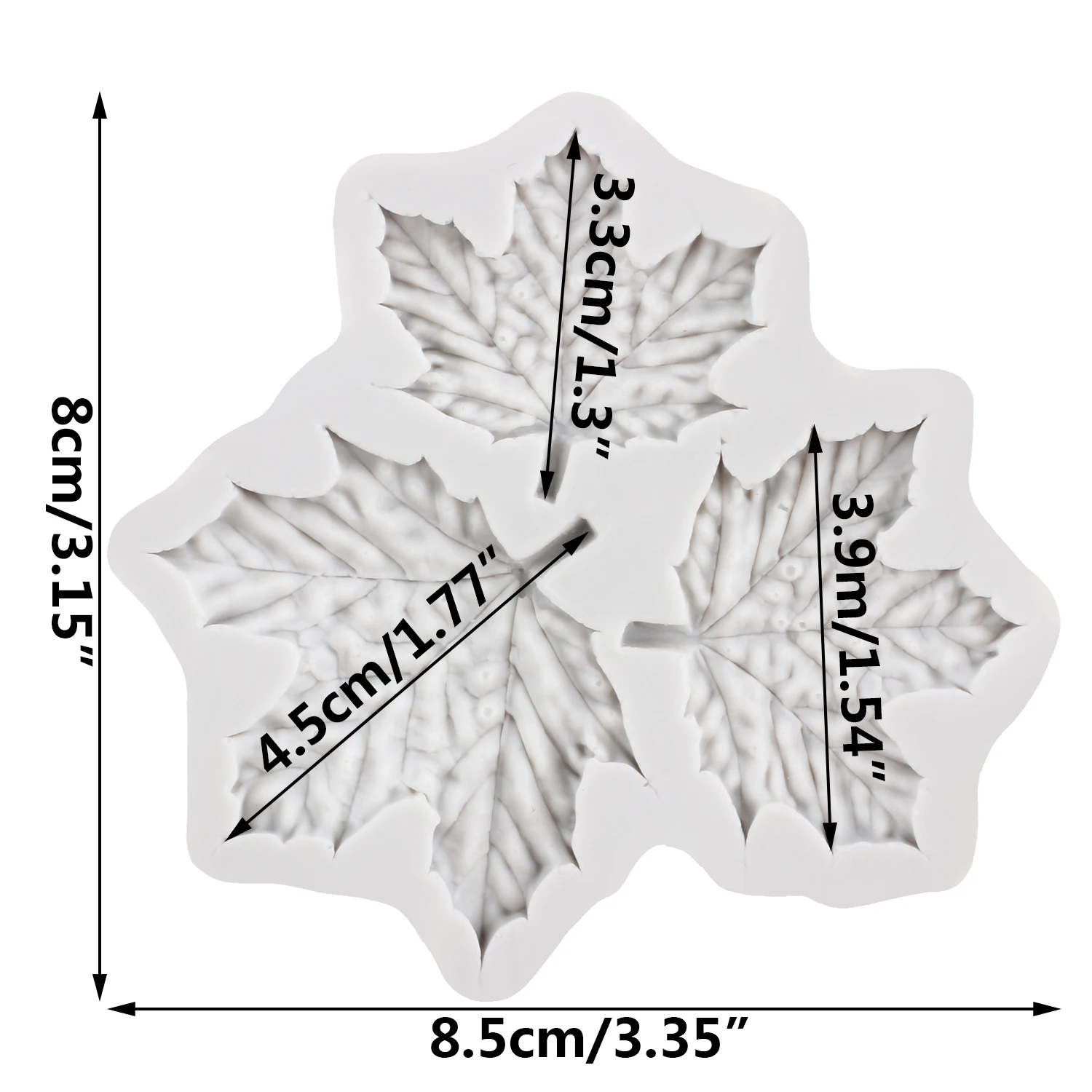 Maple Leaf Silicone Molds Leaf Fondant Cake Decorating Tools Cupcake Topper Candy Sugar Craft Gum Paste Polymer Clay
