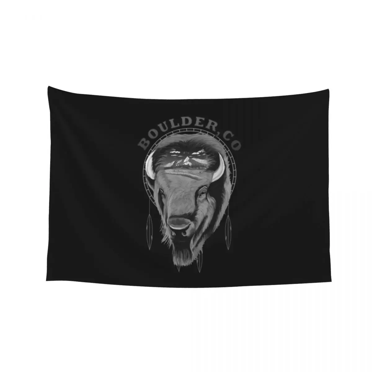 

Buffalo and the Flat Irons Tapestry Room Decoration Korean Style Home Supplies Decorative Wall Tapestry