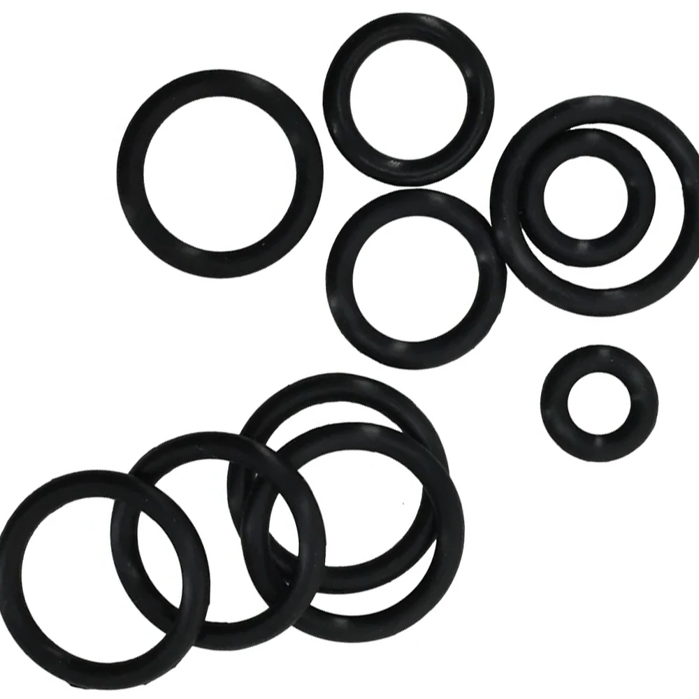 100-500pcs CS1mm OD4mm-50mm Black High Temperature Oring Gasket Washers VMQ O-ring silicone Insulated Sealing Thickness Rubber
