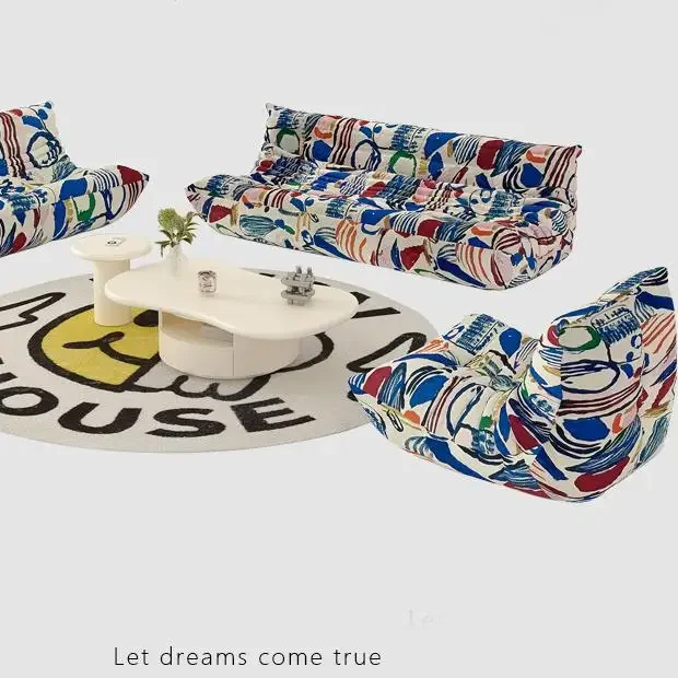 Togo fabric high-end sense light luxury high-end single sofa, caterpillar apartment can sleep reclining chair lazy sofa