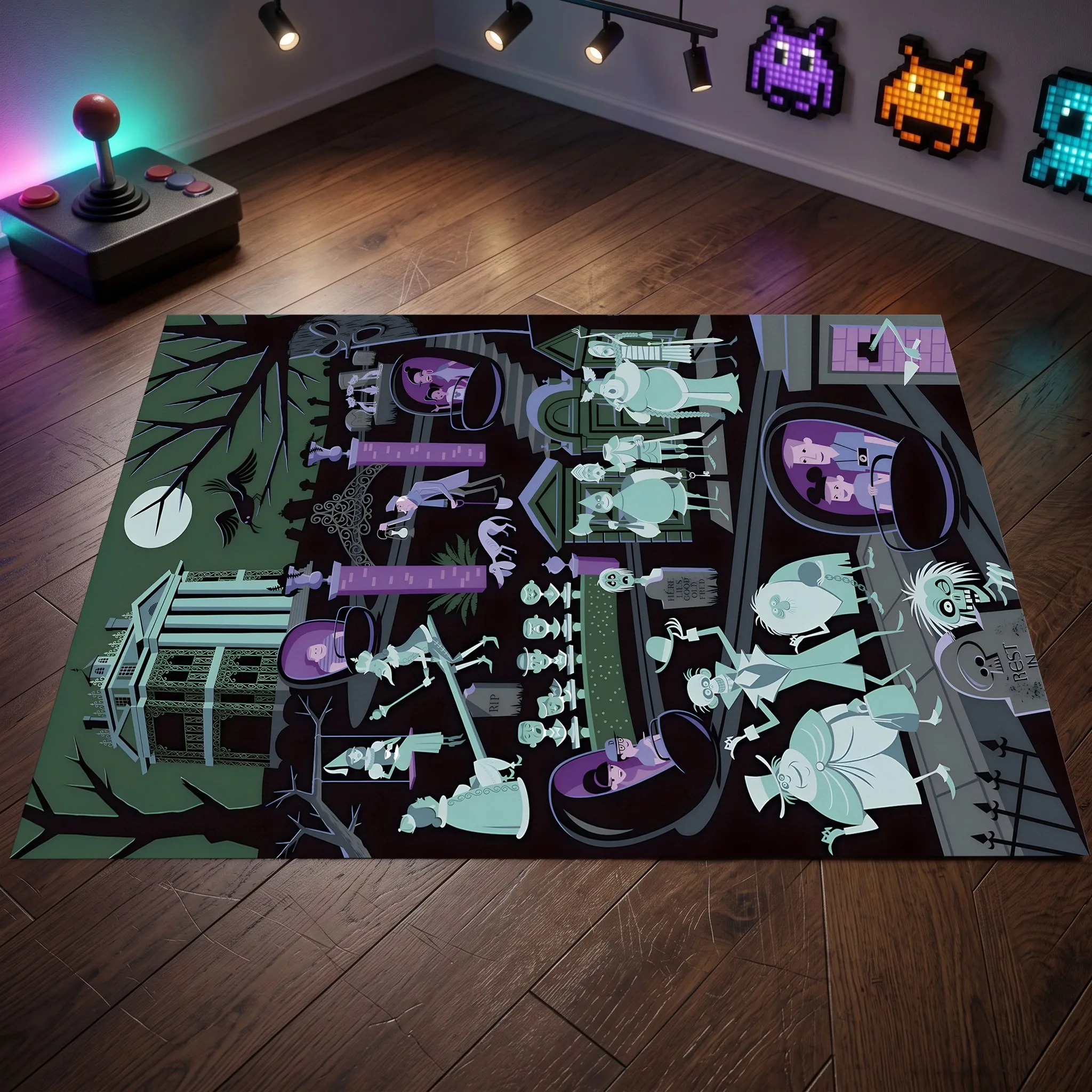 Large Area Rug Gothic Zombie Bride Print Soft Velvet Living Room Bedroom Gaming Room Home Decor Area Rug
