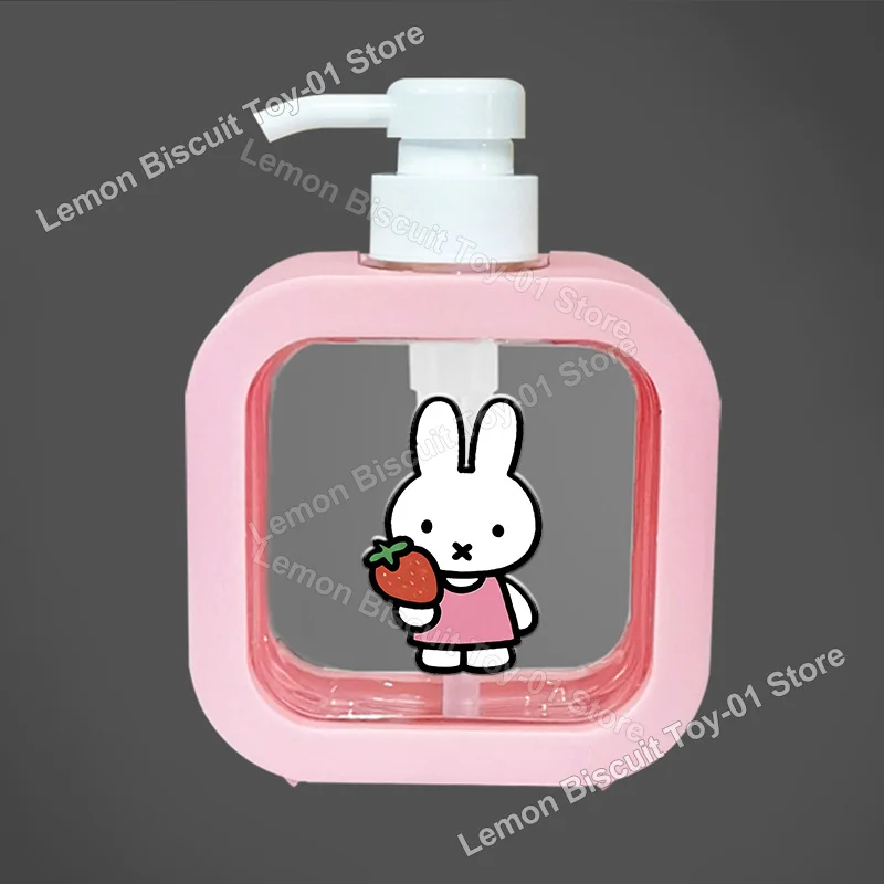 300ML Miffy Series Bath Pump Bottle Empty Refillable Cartoon Lotion Dispenser Portable Container for Shower Gel Birthday Gift view 5