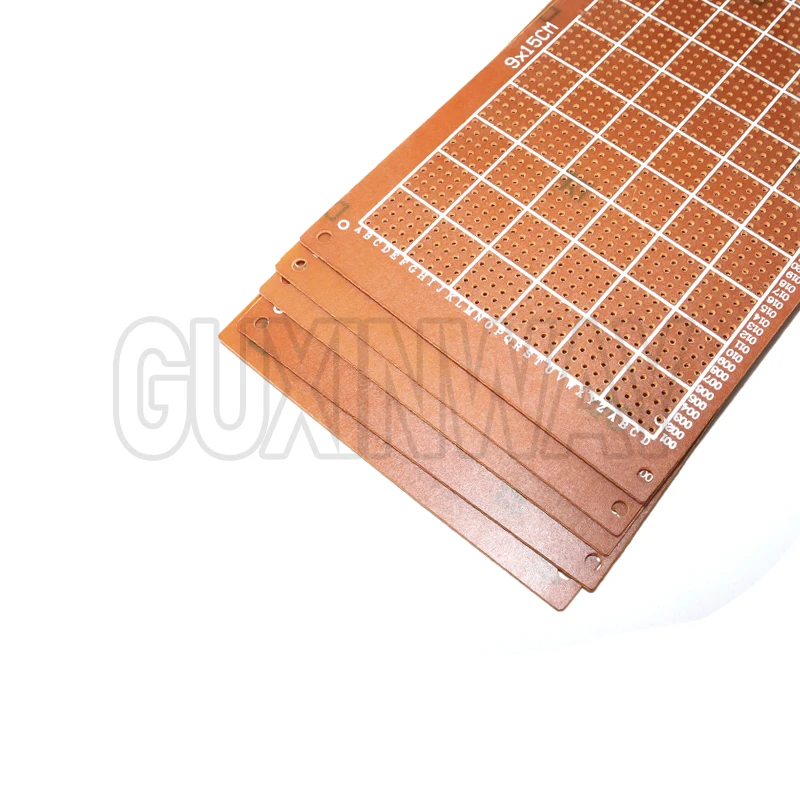 5pcs 9x15cm Universal PCB Board Yellow Single Sided PCB Printed Circuit Board for Arduino