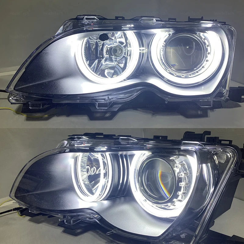 Crystal White LED Angel Eye Kit  Daytime Running Light for BMW 3 Series E46 316i 318i 320d 320i 323i 328i 330i 325xi 330d