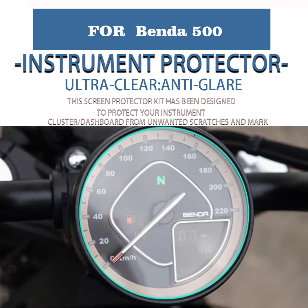 FOR  Benda 500  Motorcycle Accessories Cluster Scratch Protection Film Dashboard Screen Protector