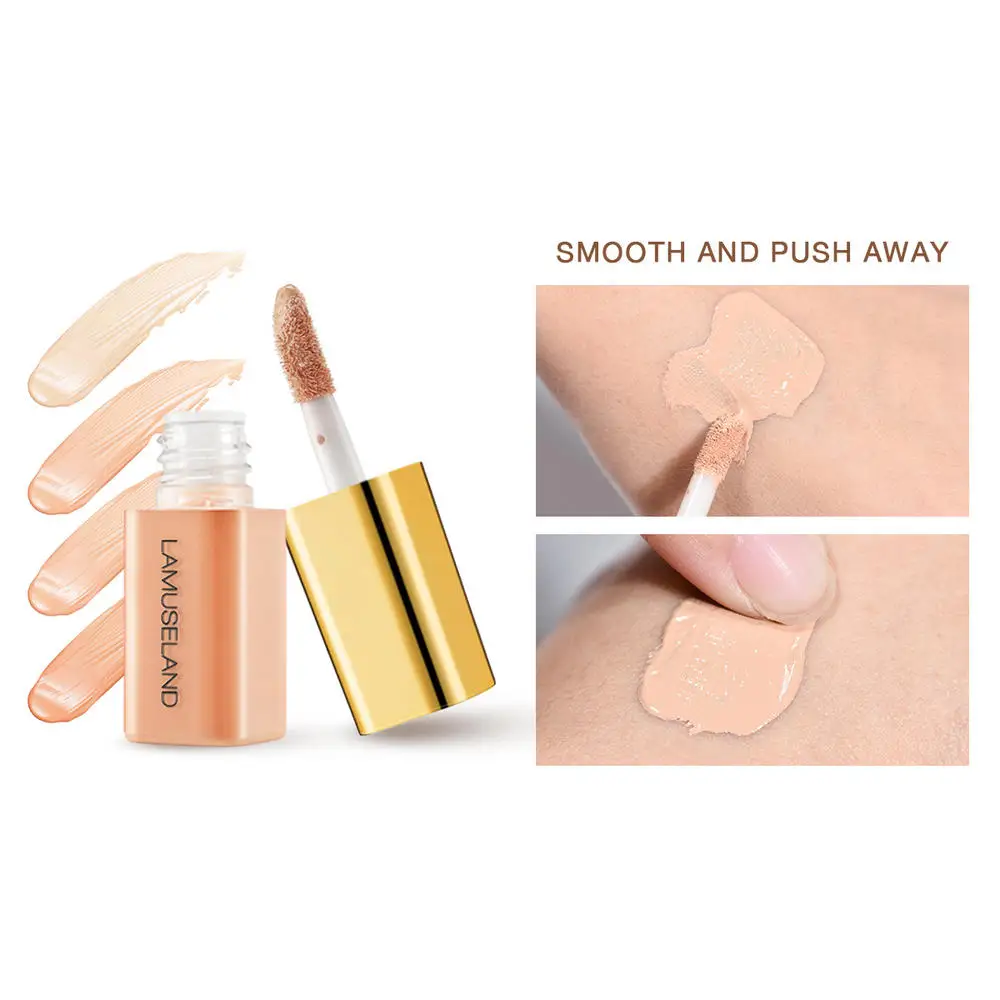 

Mini Face Concealer Waterproof Full Coverage Invisible Pores Long-lasting Moisturizing Smooth Liquid Foundation Makeup Cosmetics