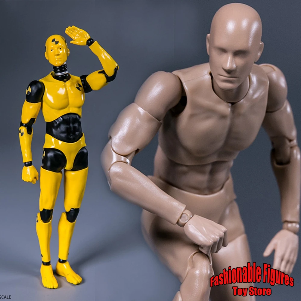 DAMTOYS DPS01 DPS02 1/12 soldado masculino pintura hombre Testman Crash Test Dummy 6 ''figura de acción dibujante cuerpo articulado muñecas modelo