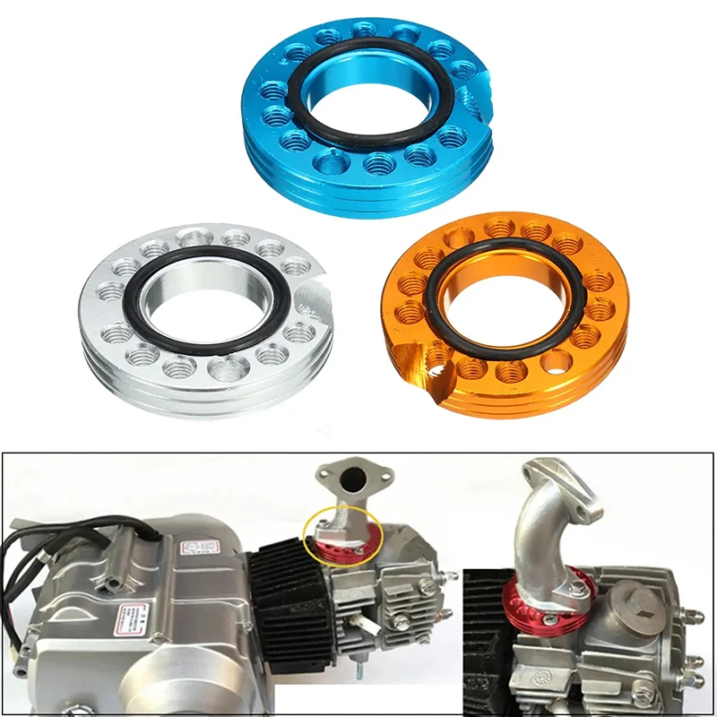 28mm Colorful CNC Carburetor Inlet Manifold Spinner Plate Adaptor For Pit Dirt Bikes Buggy